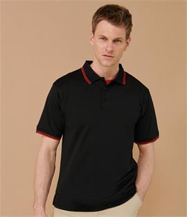 Henbury Coolplus Tipped Polo Shirt